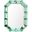 Romano Wall Mirror In Peridot Green