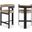 Romeo Vegan Leather Counter Stool Set of 2 In Tan
