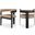 Romeo Vegan Leather Dining Chair Set of 2 In Tan