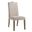 Romero Parson Chair In Harvest Oak and Linen Upholstery