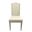 Romero Parson Chair In Natural Driftwood and Linen Upholstery