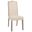 Romero Parson Chair In Weathered Gray and Linen Upholstery