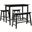 Ronin Espresso 4-Piece Pub Table Set