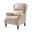 Rosalie Vegan Leather Manual Recliner In Beige