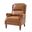 Rosalie Vegan Leather Manual Recliner In Camel