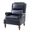 Rosalie Vegan Leather Manual Recliner In Navy