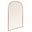 Rosalind Arched Metal Framed Floor Mirror In Gold