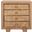 Rosario Woven Wood Nightstand In Natural and Dark Brown