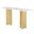 Rosauria Marble Rectangular Console Table in White and Gold