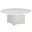 Rosauria Round Coffee Table in White and Silver