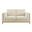 Roscoe 63 Inch Fabric Loveseat In Ivory