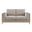 Roscoe 63 Inch Fabric Loveseat In Pewter