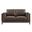 Roscoe 63 Inch Vegan Leather Loveseat In Espresso