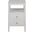 Roscoe Coated White Linen 2 Drawers Side Table
