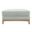 Roscoe Fabric Ottoman In Mist