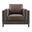 Roscoe Vegan Leather Armchair In Espresso