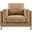 Roscoe Vegan Leather Armchair In Toast