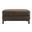 Roscoe Vegan Leather Ottoman In Espresso