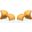Rosebud Accent Chair in Yellow (Set of 2)