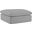 Rosedale Grey Velvet Ottoman