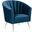 Rosemont Accent Chair in Blue and Gold