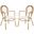 Rosen White French Bistro Arm Chair Set of 2