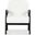 Roslina Boucle Accent Chair In Ivory and Black