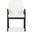 Roslina Boucle Dining Chair In Ivory and Black