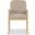 Roslina Boucle Dining Chair In Light Brown and Natural