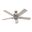 Rosner 52 Inch Ceiling Fan with LED Light Kit and Pull Chain In Brushed Nickel and Light Gray Oak