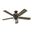 Rosner 52 Inch Ceiling Fan with LED Light Kit and Pull Chain In Noble Bronze and Warm Grey Oak