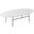 Rossmore Oval Coffee Table In White/Black