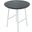 Rossmore White Base Side Table With Black Top