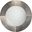 Round Cross Stitch Mirror In Grey