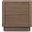 Round Off Tall Nightstand In Walnut Brown