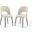 Rouse Dining Side Chair Upholstered Fabric Set of 2 In White