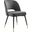 Rouse Performance Velvet Dining Side Chair In Charcoal