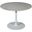 Rowan 42 Inch Pedestal Round Marble Dining Table In White