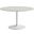 Rowan 54 Inch Pedestal Round Marble Dining Table In White