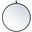 Rowan Black Round Mirror MR4718BK
