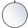 Rowan Black Round Mirror MR4721BK