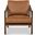 Rowan Leather Accent Chair In Panama Tan