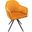 Rowe Swivel Arm Chair In Cognac Velvet