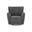 Rowenburg Swivel Glider Accent Chair In Heather Charcoal