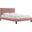 Roxanne Performance Velvet Queen Platform Bed In Dusty Rose MOD-6285-DUS