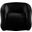 Roxbury Velvet Accent Chair In Black