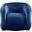 Roxbury Velvet Accent Chair In Navy
