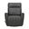 Roxy Manual Swivel Glider Recliner In Abby Dark Grey