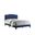 Roy Full Upholstered Panel Bed In Navy Blue Velvet