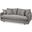 Roy I 84 Inch Castlerock Gray Upholstered Three Seater Sofa